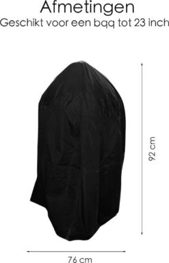 BBQ Beschermhoes - Voor Kamado - Universeel - Tot 23 Inch - Zwart -Keukenbenodigdheden Winkel 774x1200 1