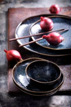 Palmer Serviesset Eccentric Stoneware 6-persoons 24-delig Blauw -Keukenbenodigdheden Winkel 800x1200 30