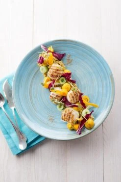 Cosy & Trendy Turbolino Plat Bord - Ø 27 Cm - Blauw - Set-6 -Keukenbenodigdheden Winkel 800x1200 54