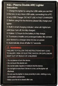 K&L Elektrische Plasma Aansteker - Vuurwerk - USB Oplaadbaar - Storm Bestendig -Keukenbenodigdheden Winkel 808x1200