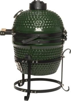 Patton Kamado Keramische Houtskoolbarbecue - 13" - Grilloppervlak Ø 28 Cm - Inclusief Heatdeflector - Groen -Keukenbenodigdheden Winkel 848x1200 5