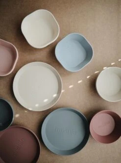 Siliconen Kommen - Mushie - Woodchuck - Set 2 -Keukenbenodigdheden Winkel 891x1200