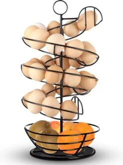 Eiermand – Eierrek – Eierhouder – Eieren – Zwart - Pasen - Tot 40 Eieren - 360° - BAULK® -Keukenbenodigdheden Winkel 897x1200 2