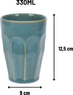 Orange85 Cappuccino Mokken - Latte Macchiato Glazen - 330 Ml - Hittebestendig - Set Van 4 - Porselein - Multicolor - Cappuccino Glazen - Cappuccino Kopjes -Keukenbenodigdheden Winkel 914x1200