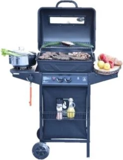 Halifax Gasbarbecue 5,5 KW - Buitenkeuken Met Lavasteen Grillplaat En Gaspit - 100x98 Cm -Keukenbenodigdheden Winkel 921x1200 3