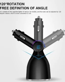 Auto Sigarettenaansteker Splitter - Losse Oplader - USB 2.0 A/USB 3.0 A 2 Poorten - Zwart - Snellader - Splitter - Auto Lader USB -Keukenbenodigdheden Winkel 951x1200