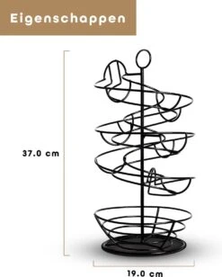 Eiermand – Eierrek – Eierhouder – Eieren – Zwart - Pasen - Tot 40 Eieren - 360° - BAULK® -Keukenbenodigdheden Winkel 963x1200