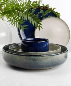 S&P MERIDIAN Diep Bord Ø 17,5cm Grijsgroen (set/4) -Keukenbenodigdheden Winkel 990x1200