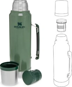 Stanley The Legendary Classic Bottle 1,00L - Thermosfles - Hammertone Green -Keukenbenodigdheden Winkel 996x1200